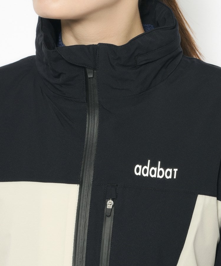 アダバット(レディース)(adabat(Ladies))の撥水加工 バイカラーレインブルゾン9