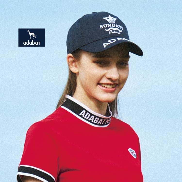 アダバット(レディース)(adabat(Ladies))の【新レーベル ADABAT NAVY】サンデーズキャップ キャップ