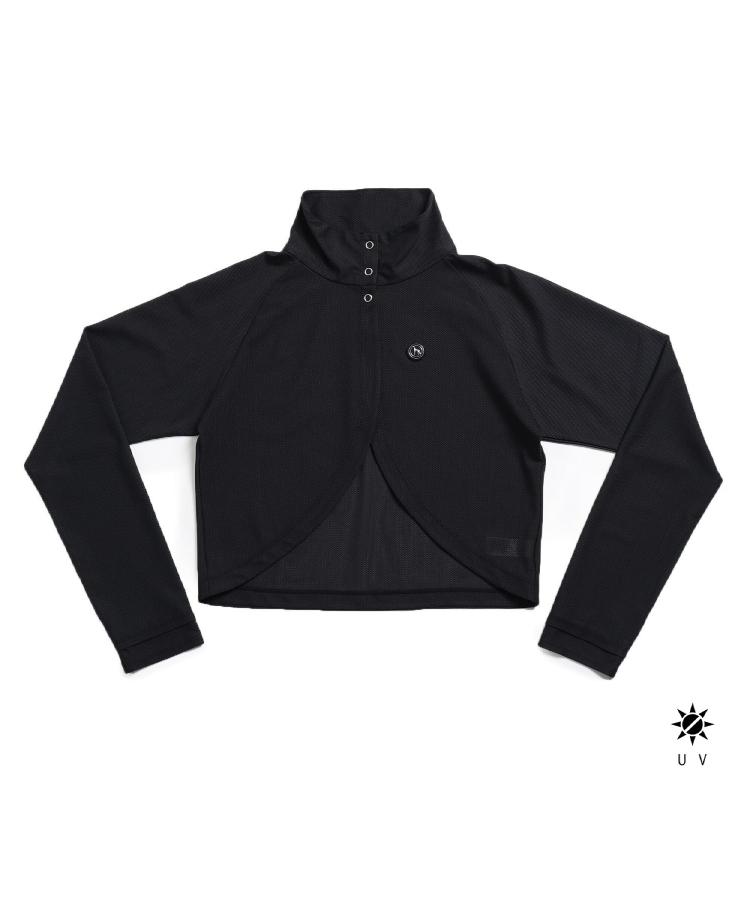アダバット(レディース)(adabat(Ladies))のUVカット メッシュスタンドボレロ ブラック(019)