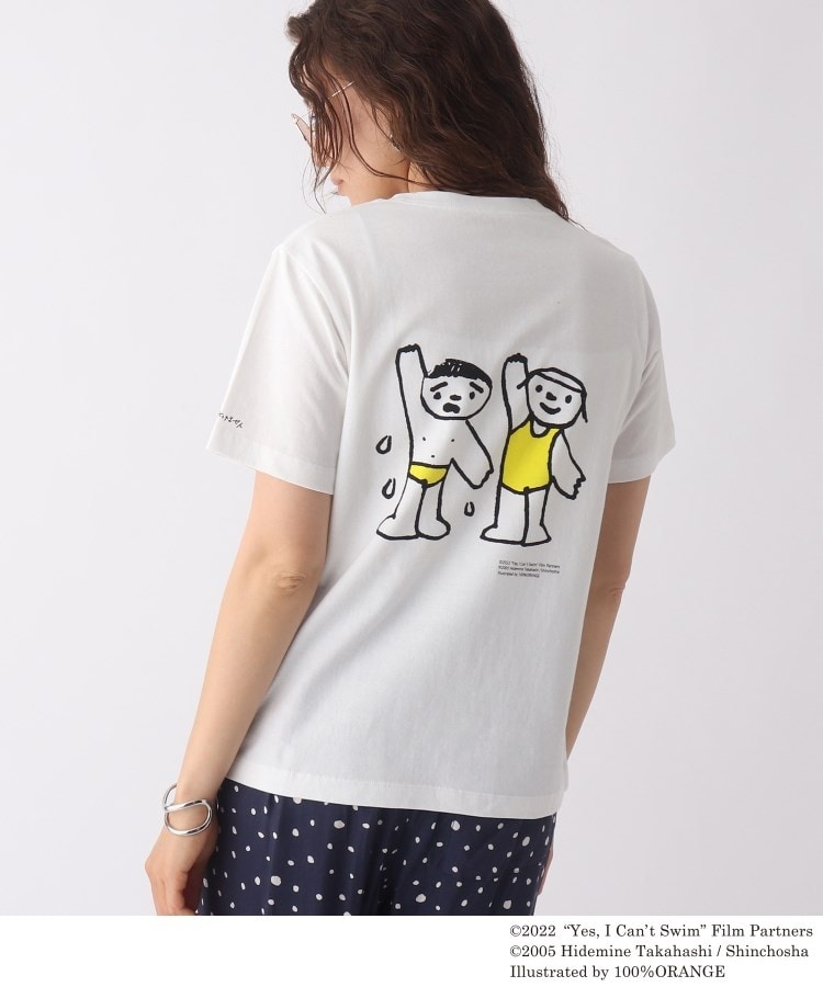 オペークドットクリップ(OPAQUE.CLIP)の◆【はい、泳げません】映画コラボ プリントTシャツ【WEB限定サイズ】 ホワイト(201)