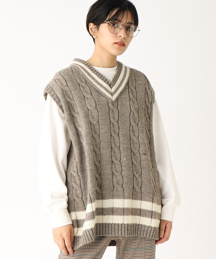 Oldderby Knitwear クリケットケーブルスリーブ-