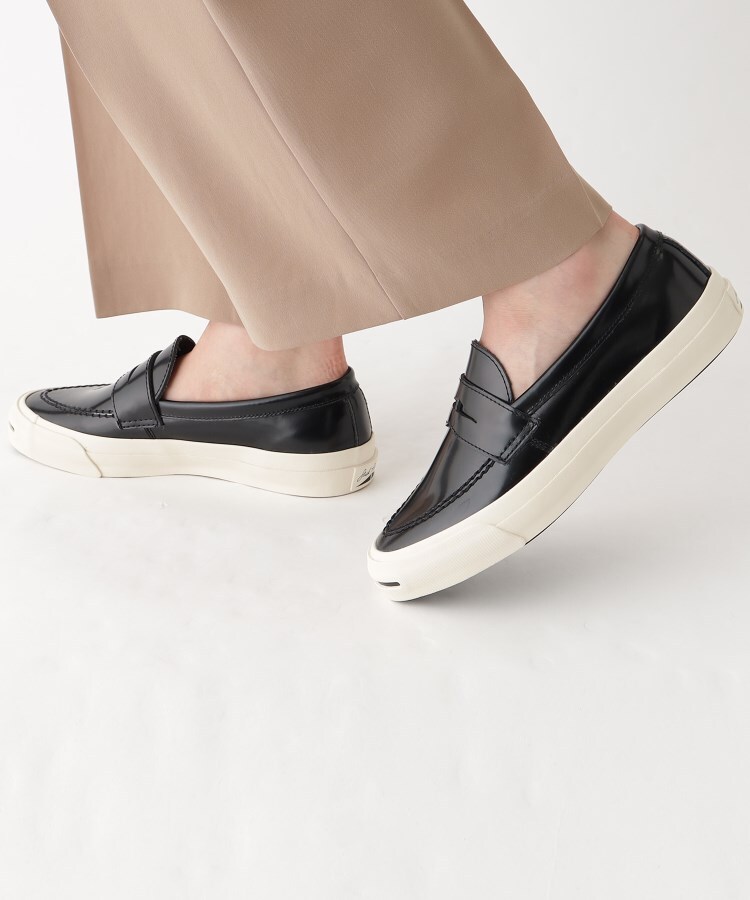 オペークドットクリップ(OPAQUE.CLIP)のCONVERSE JACK PURCELL LOAFER RH ブラック(019)