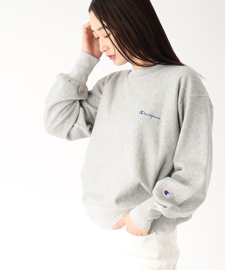 オペークドットクリップ(OPAQUE.CLIP)の【Champion】 reverseweave CREW NECK SWEATSHIRT グレー(012)