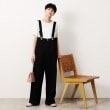 オペークドットクリップ(OPAQUE.CLIP)の≪Lee別注≫デニムサロペット ブラック(019)