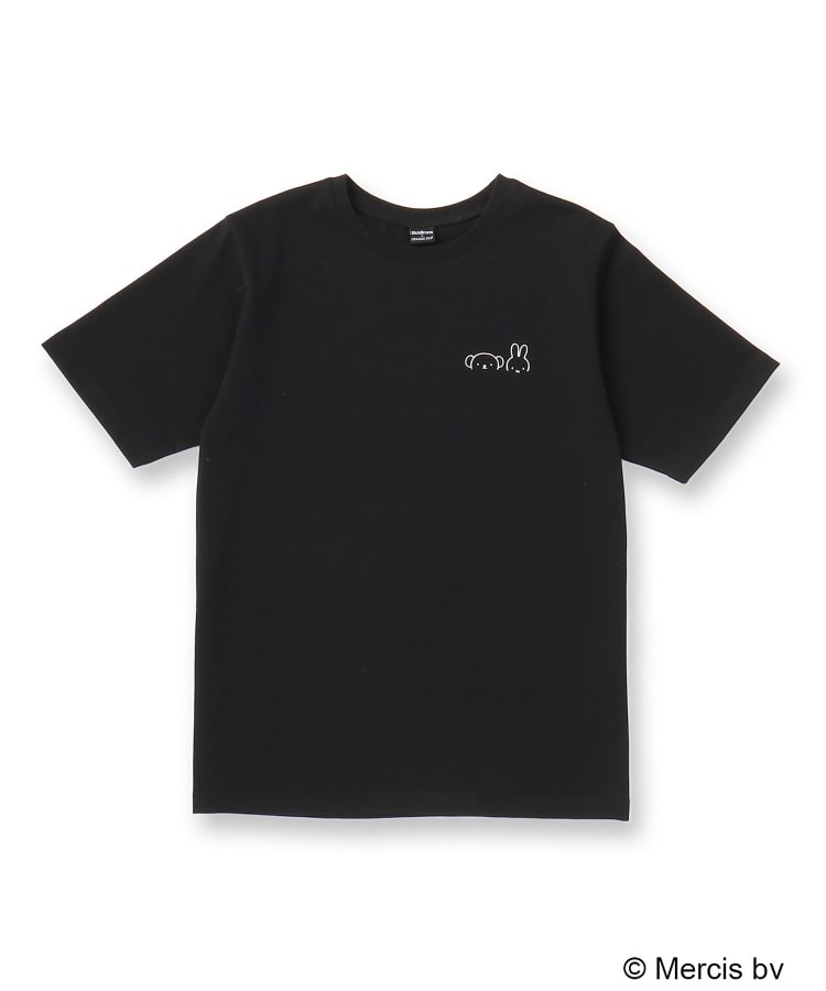 オペークドットクリップ(OPAQUE.CLIP)の【Dick Bruna × OPAQUE.CLIPコラボ】ワンポイント刺繍半袖Tシャツ ブラック(019)