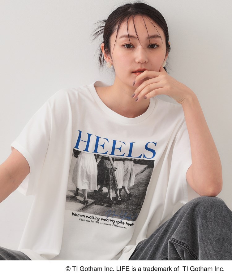 オペークドットクリップ(OPAQUE.CLIP)の【LIFE（ライフ）】フォトTシャツ ホワイト(101)