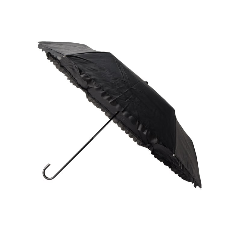 デッサン(レディース)(Dessin(Ladies))のbecause　ヒートカットフリル折りたたみ日傘 折りたたみ傘