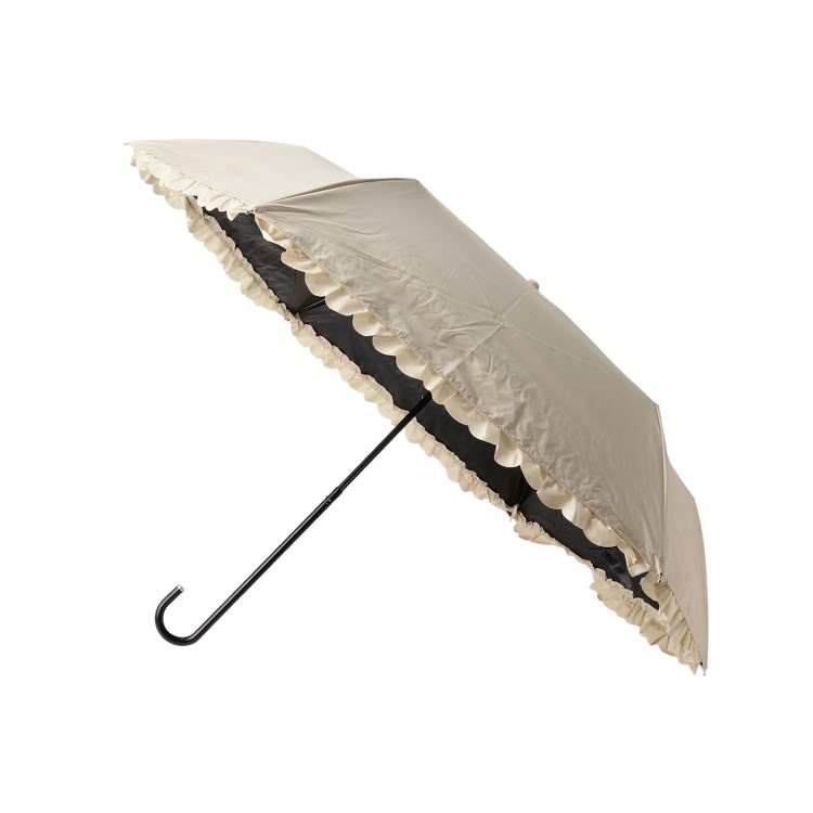 デッサン(レディース)(Dessin(Ladies))のbecause　ヒートカットフリル折りたたみ日傘 折りたたみ傘