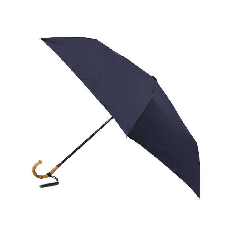 デッサン(レディース)(Dessin(Ladies))の【ギフトにも】【because】 バンブーハンドルカラー折りたたみ傘 折りたたみ傘