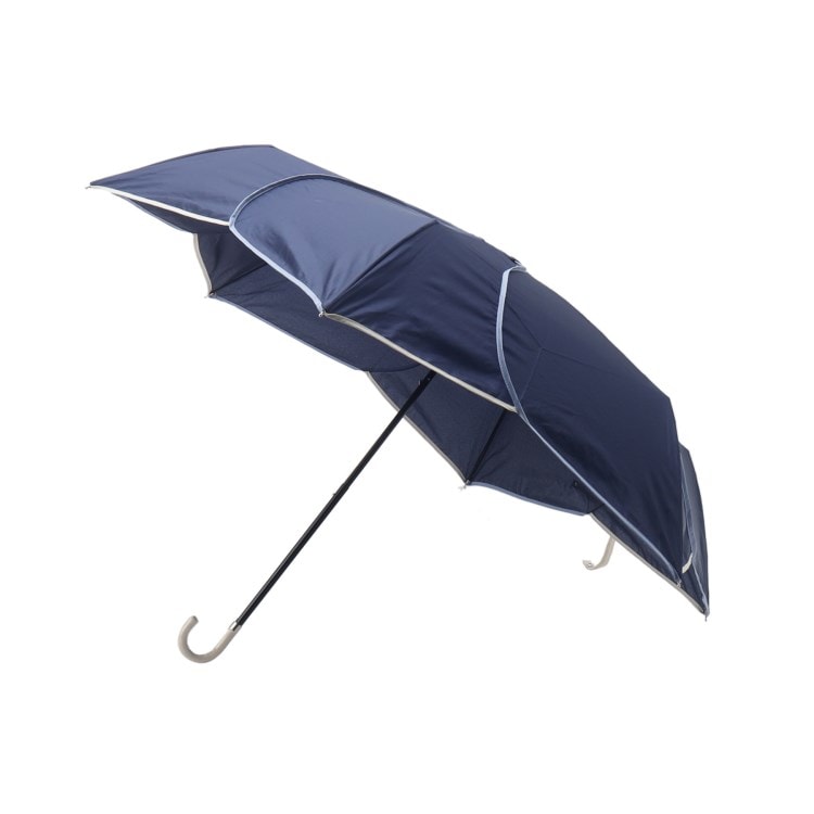 デッサン(レディース)(Dessin(Ladies))の【折りたたみ傘】バイカラーパイピングミニ 折りたたみ傘