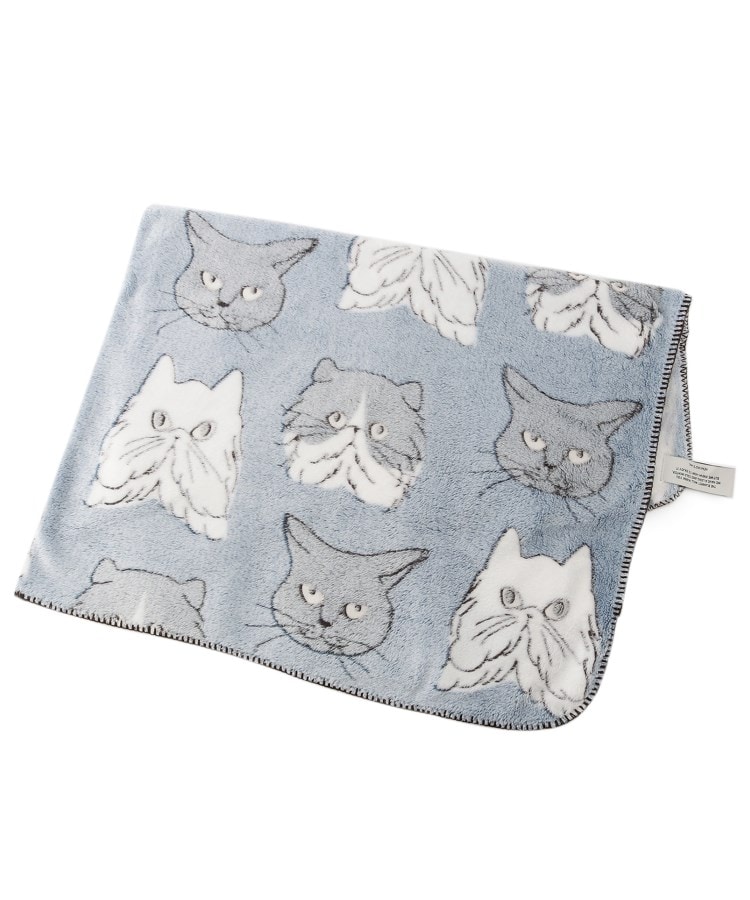 Laura Ashley ネコ❣️ シングル ブランケット - 布団・毛布