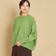 デッサン(レディース)(Dessin(Ladies))の【選べる5色展開・洗える】ショート丈ワイドクルーネックニット（XS～L） イエローグリーン(025)