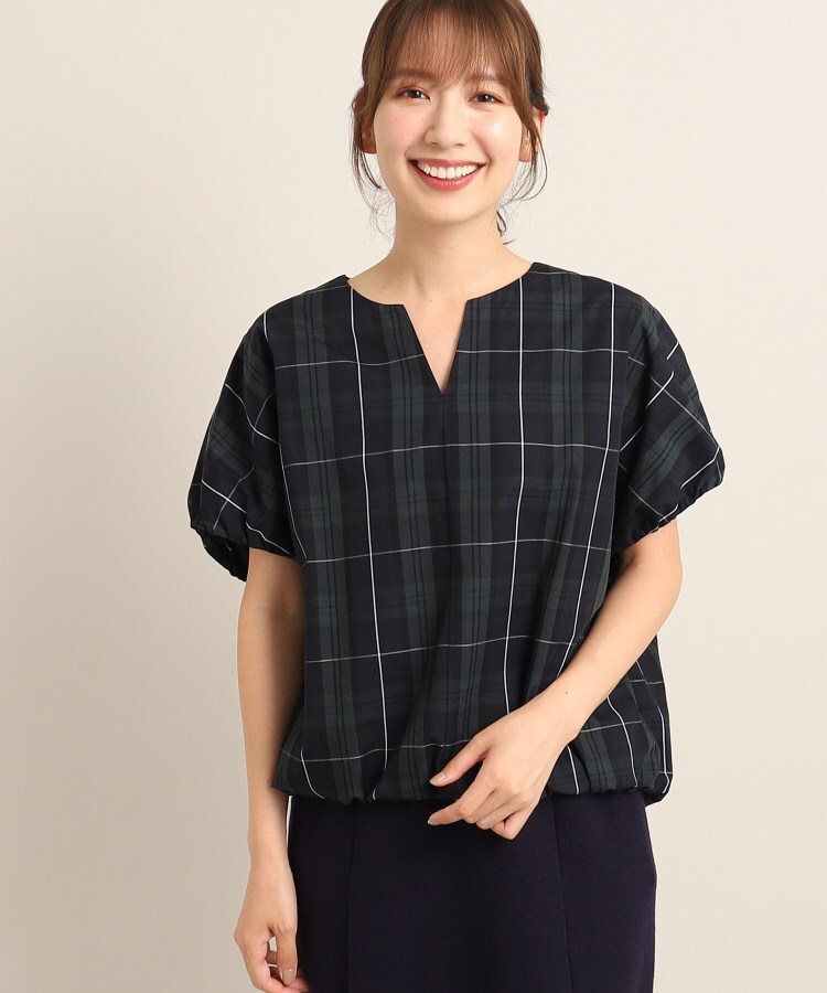 デッサン(レディース)(Dessin(Ladies))の【洗える】キーネックギャザーブラウス（XS～L）10