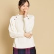 デッサン(レディース)(Dessin(Ladies))の【ハミルトンウール・洗える】肩ボタンニット（XS～L）4