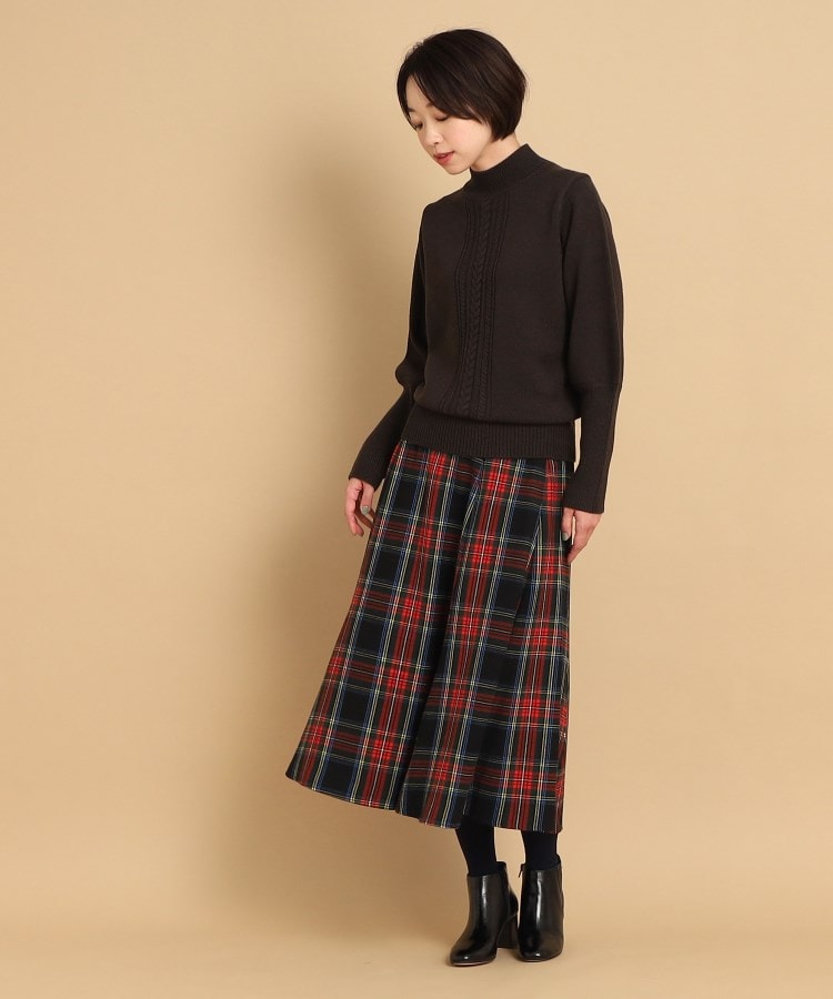 デッサン(レディース)(Dessin(Ladies))の【洗える】ケーブル編みハイネックロングリブニット（XS～L）8