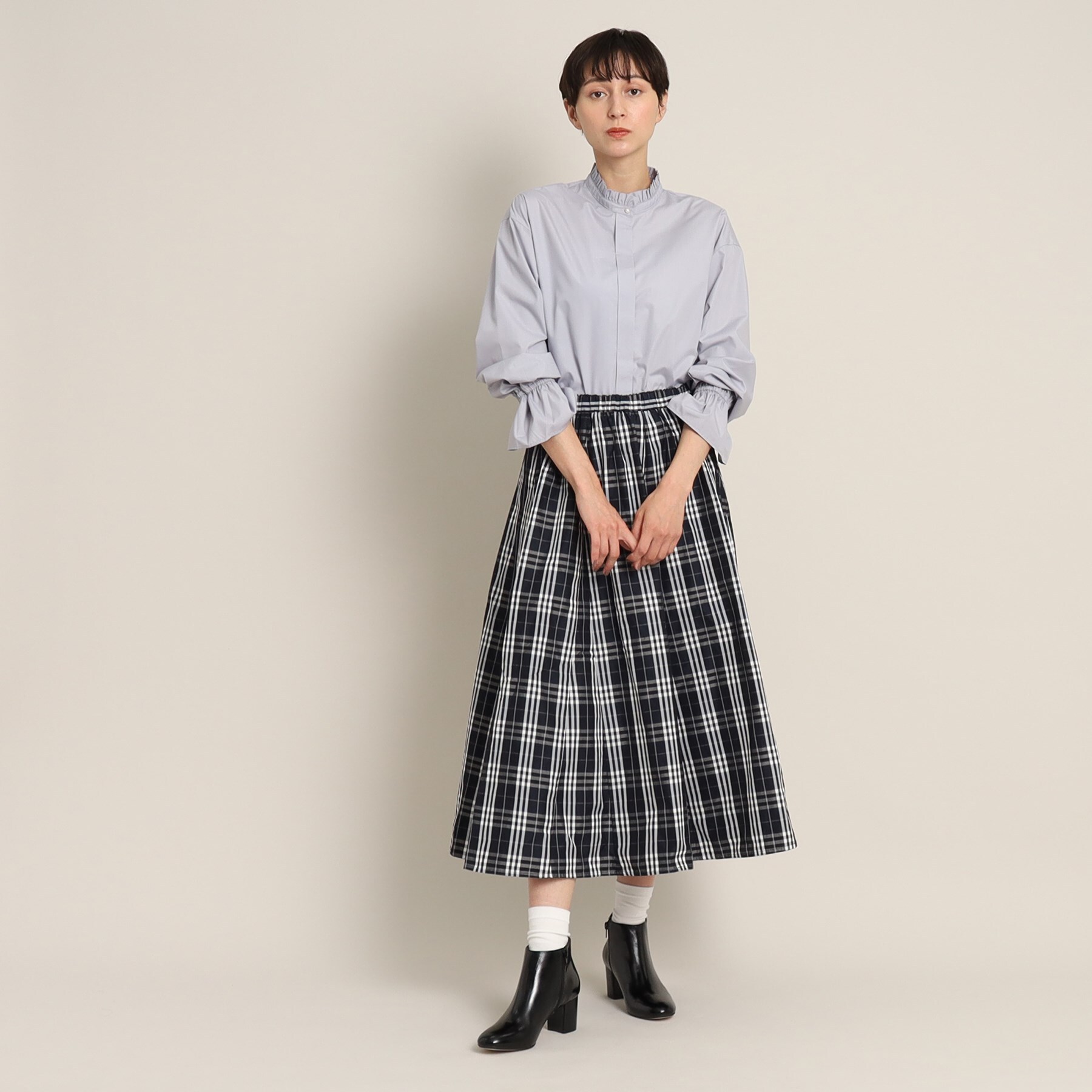 デッサン(レディース)(Dessin(Ladies))の【洗える】フリルネックブラウス（XS～L）9