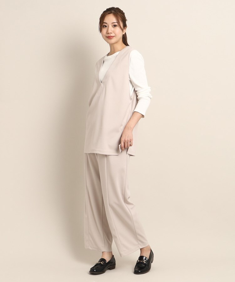 デッサン(レディース)(Dessin(Ladies))の【洗える】リラクシーワイドパンツ（XS～L）24