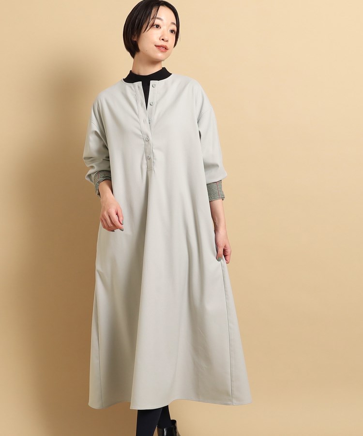 デッサン(レディース)(Dessin(Ladies))の【洗える】クルーネックサックワンピース（S～L）2