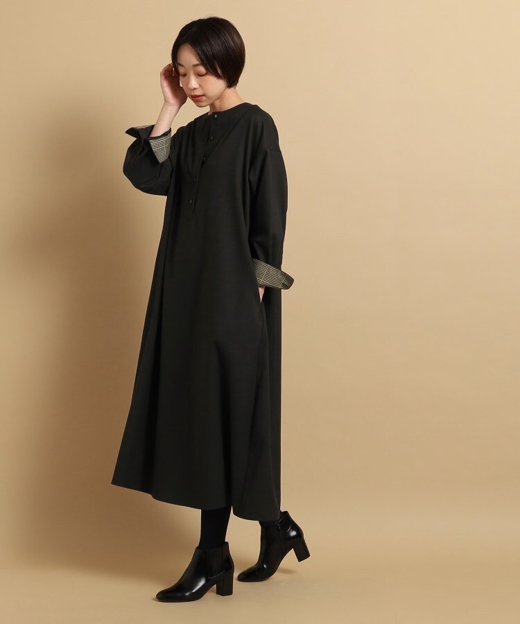 デッサン(レディース)(Dessin(Ladies))の【洗える】クルーネックサックワンピース（S～L）5