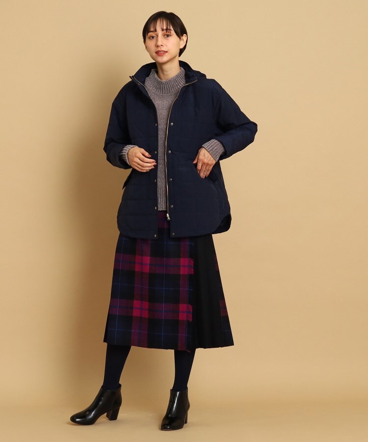 デッサン(レディース)(Dessin(Ladies))の【春まで活躍・セットアップ】キルトフーデッドジャケット（S～L）2