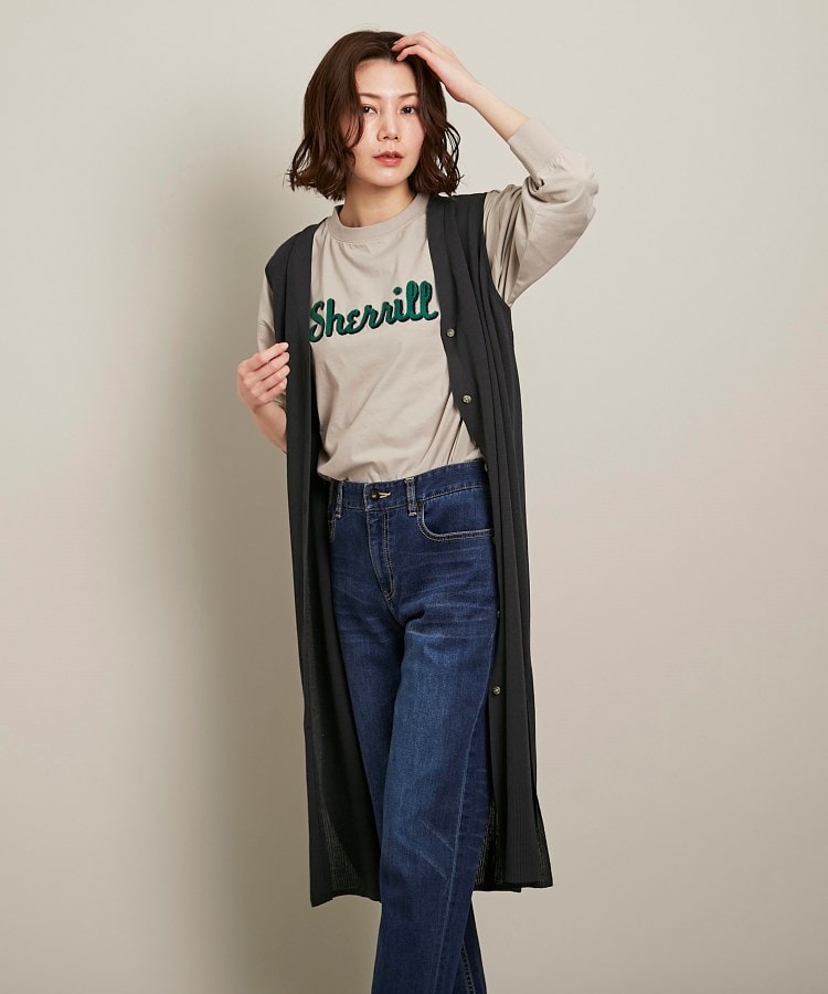 STORYweb 4月掲載・洗える】ロングニットジレ<S~L>(ベスト