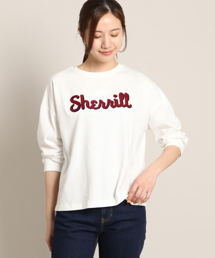 デッサン(レディース)(Dessin(Ladies))のオーガニックコットンロングスリーブTシャツ<S~L> ホワイト(001)