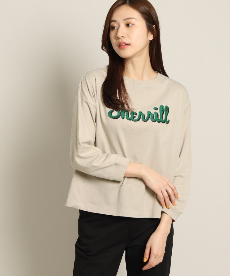 デッサン(レディース)(Dessin(Ladies))のオーガニックコットンロングスリーブTシャツ<S~L> ライトグレー(011)