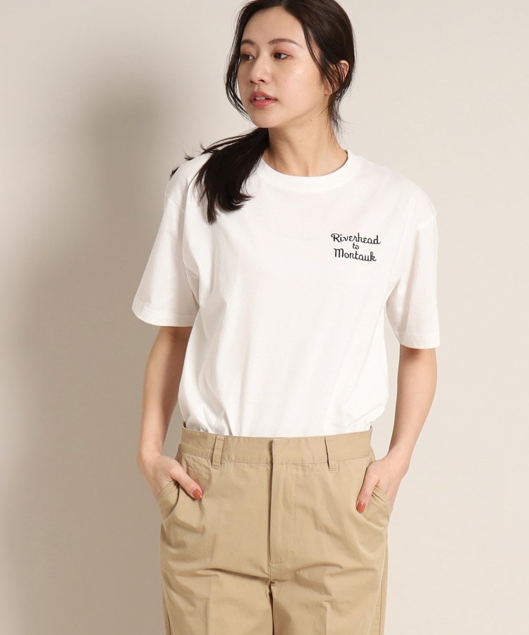 デッサン(レディース)(Dessin(Ladies))の【洗える】ロゴプリントTシャツ<XS~L> ホワイト(001)