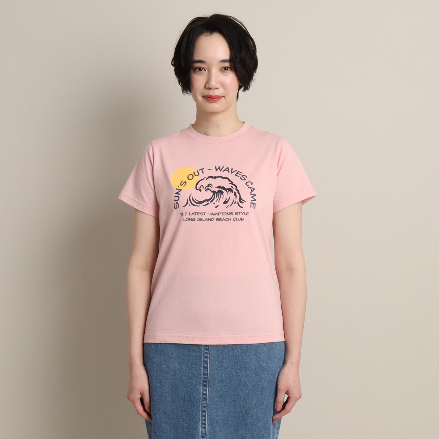 デッサン(レディース)(Dessin(Ladies))のロゴプリントTシャツ＜XS~L＞1