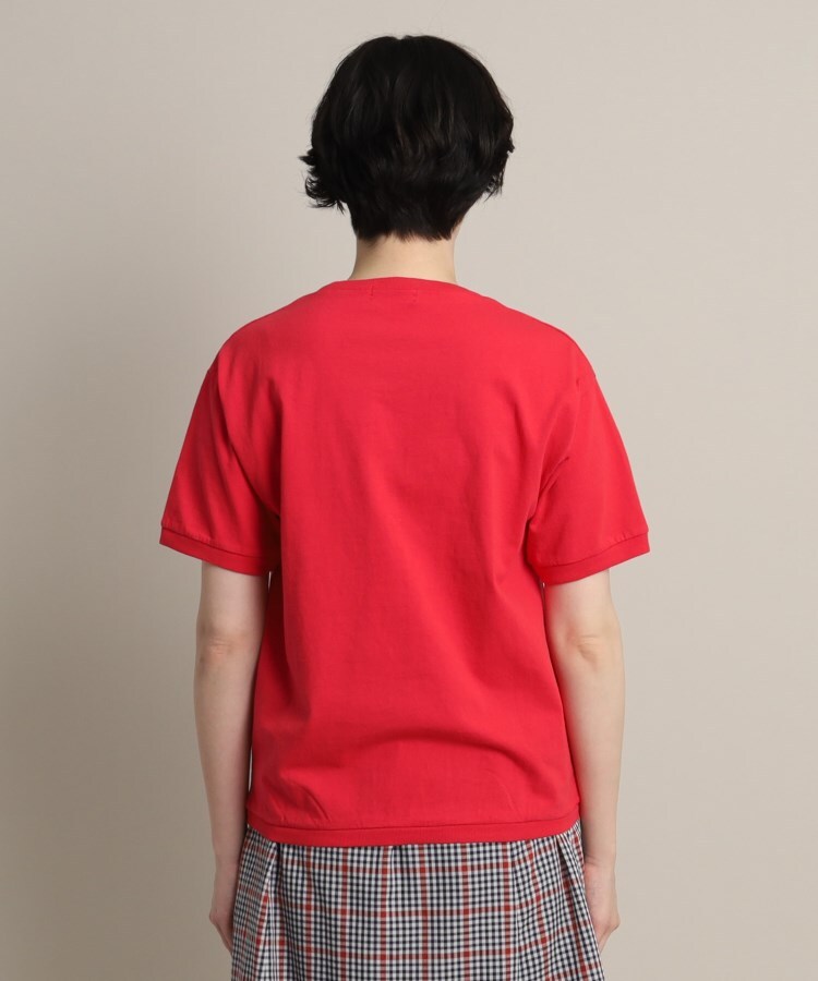 デッサン(レディース)(Dessin(Ladies))の【洗える】リブ入り刺繍Tシャツ3
