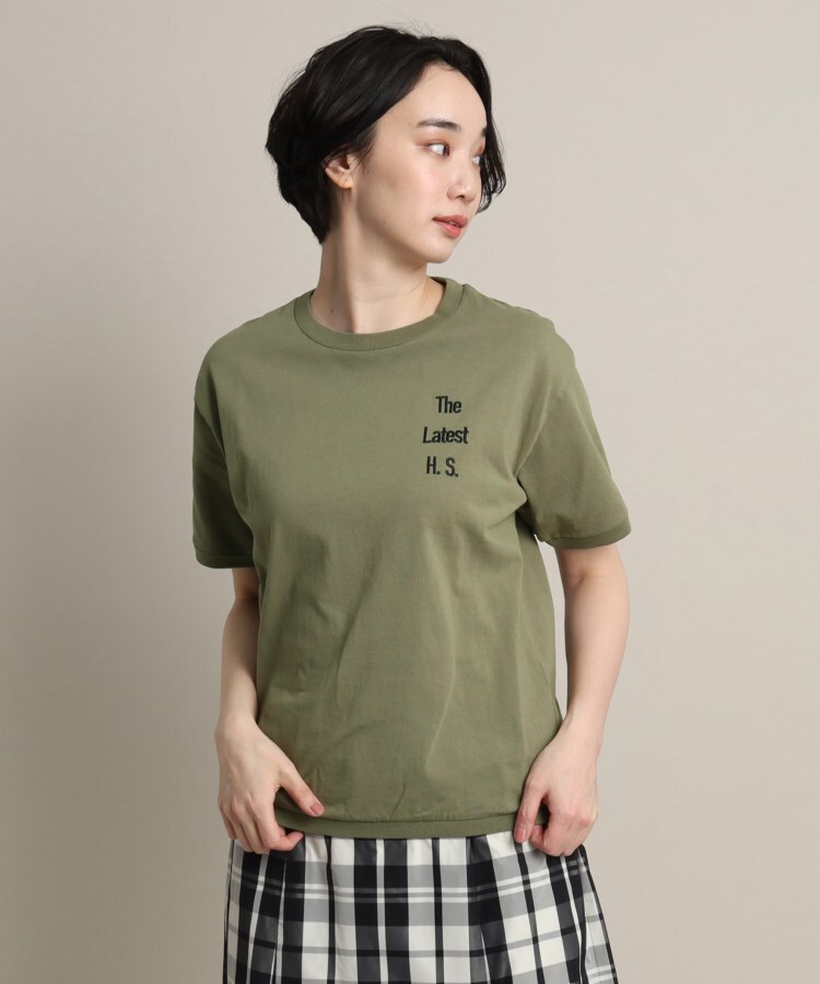 デッサン(レディース)(Dessin(Ladies))の【洗える】リブ入り刺繍Tシャツ22