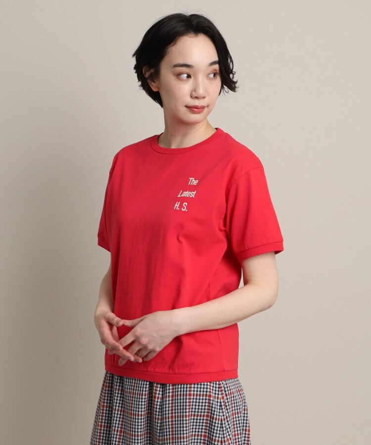 デッサン(レディース)(Dessin(Ladies))の【洗える】リブ入り刺繍Tシャツ29