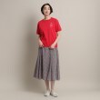 デッサン(レディース)(Dessin(Ladies))の【洗える】リブ入り刺繍Tシャツ33