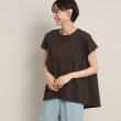 デッサン(レディース)(Dessin(Ladies))の【接触冷感/洗える】フレンチスリーブカットソー ディープブラウン(045)