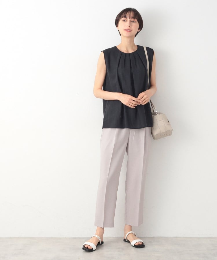 デッサン(レディース)(Dessin(Ladies))のフロントタックノースリーブブラウス3