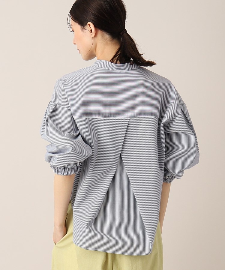 デッサン(レディース)(Dessin(Ladies))の【洗える】バンドカラー7分袖シャツ（XS～L）6
