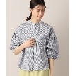 デッサン(レディース)(Dessin(Ladies))の【洗える】バンドカラー7分袖シャツ（XS～L）5