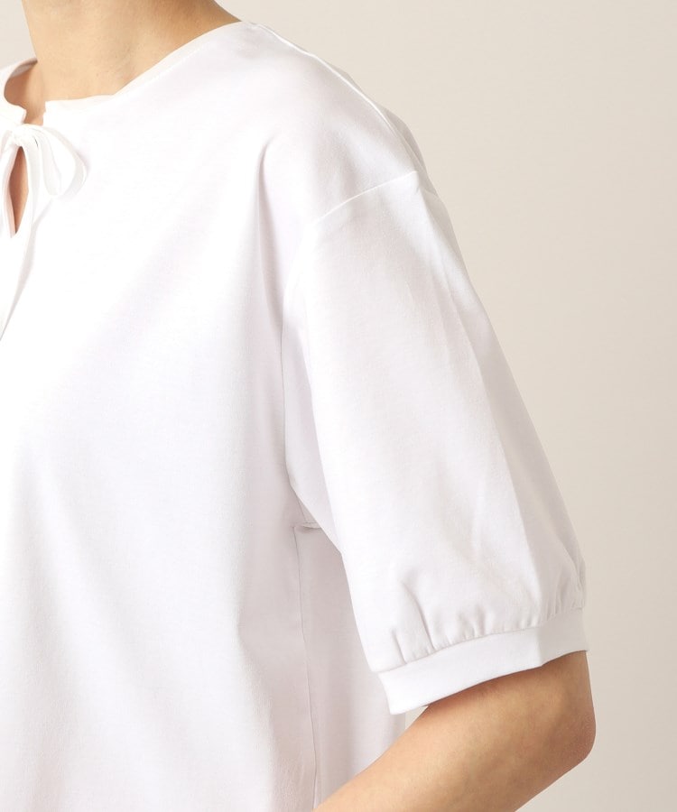 デッサン(レディース)(Dessin(Ladies))の【洗える】シフォンリボン付きカットソージャージ21