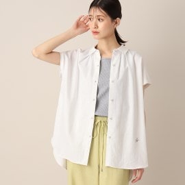 デッサン(レディース)(Dessin(Ladies))の【洗える】レーヨン麻ボタン付きブラウス（XS～L）