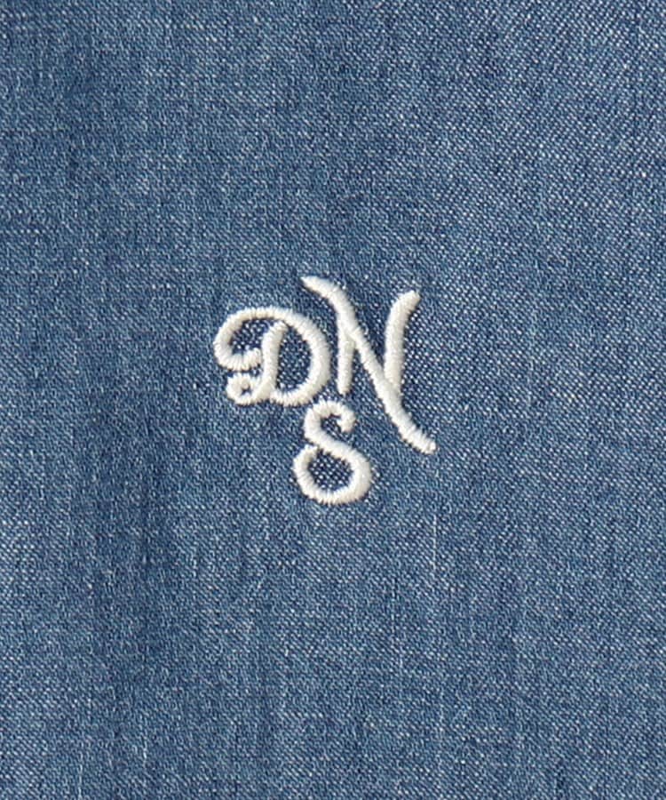 デッサン(レディース)(Dessin(Ladies))のバンドカラーデニム調ワンピース（S～L）12