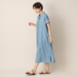 デッサン(レディース)(Dessin(Ladies))のバンドカラーデニム調ワンピース（S～L）3