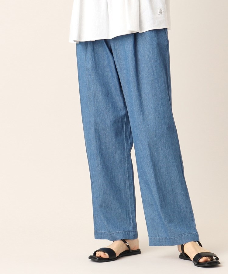 デッサン(レディース)(Dessin(Ladies))の【洗える】リラックスデニムパンツ（XS～L）10