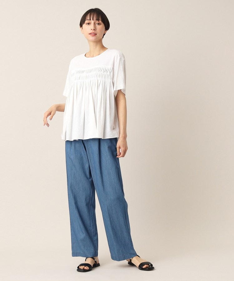 デッサン(レディース)(Dessin(Ladies))の【洗える】リラックスデニムパンツ（XS～L）11