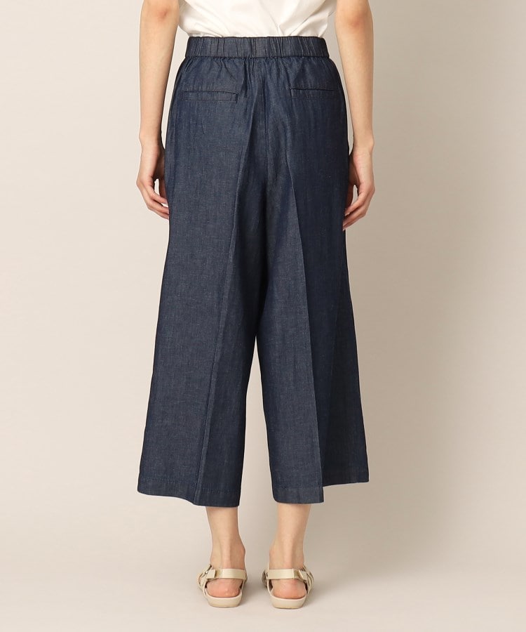 デッサン(レディース)(Dessin(Ladies))のリネンブレンドデニムクロップド丈パンツ（S～L）11