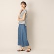デッサン(レディース)(Dessin(Ladies))のリネンブレンドデニムクロップド丈パンツ（S～L）3