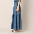デッサン(レディース)(Dessin(Ladies))の綿麻デニムイレギュラーティアードスカート9