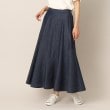 デッサン(レディース)(Dessin(Ladies))の綿麻デニム切替スカート ネイビー(094)