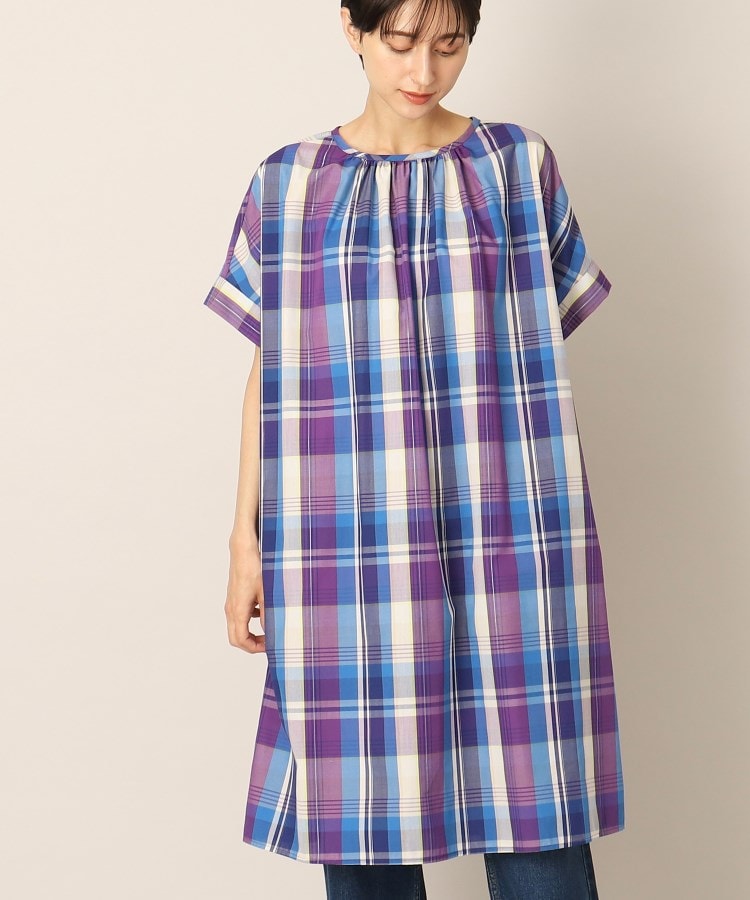 デッサン(レディース)(Dessin(Ladies))の【洗える】ラメチェック柄ワンピース2