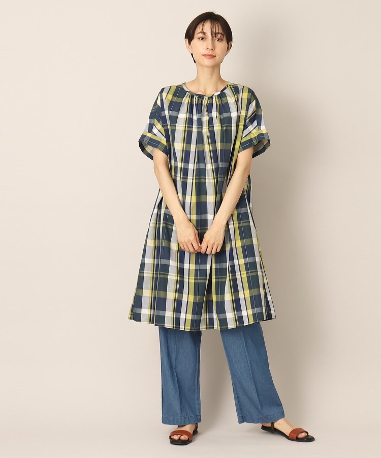 デッサン(レディース)(Dessin(Ladies))の【洗える】ラメチェック柄ワンピース6
