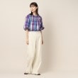 デッサン(レディース)(Dessin(Ladies))の【洗える】ランタンスリーブラメチェックブラウス10